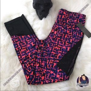 Mesh cut out workout leggings, size S, NWT